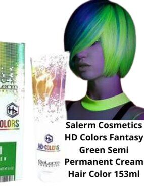Salerm Cosmetics HD Colors Fantasy Green Semi Permanent Cream Hair Color 153ml